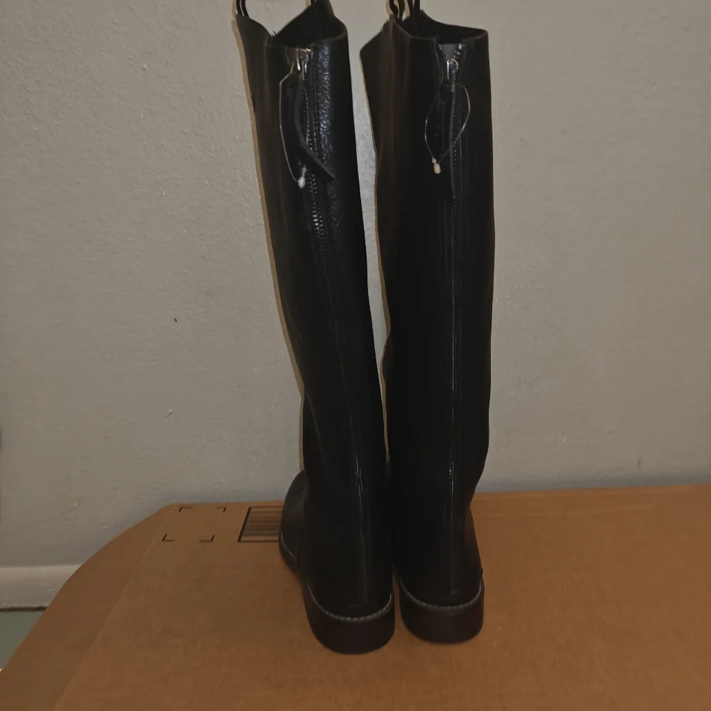 Franco Sarto Women's Meyer Knee High Wide Calf Flat Boot Size 7.5